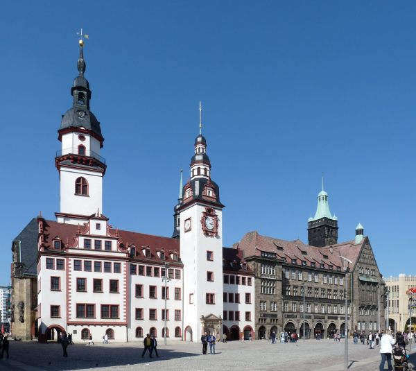 Chemnitz altes und neues Rathaus