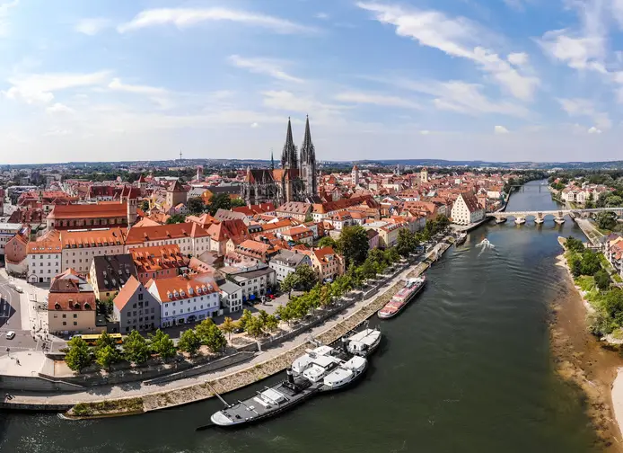 Blick auf die Stadt Regensburg